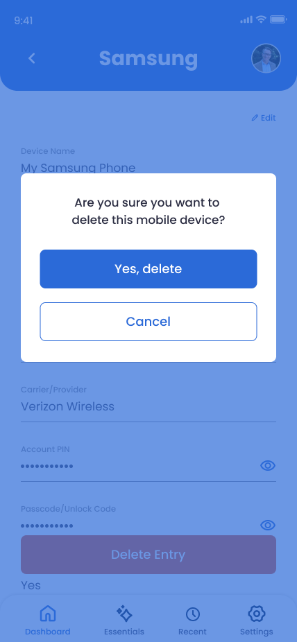 Delete Confirm