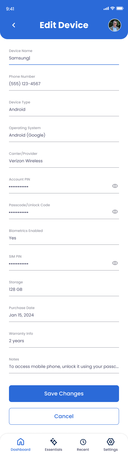 Edit Form