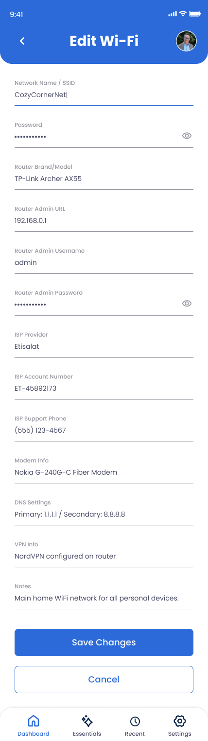 Edit Form