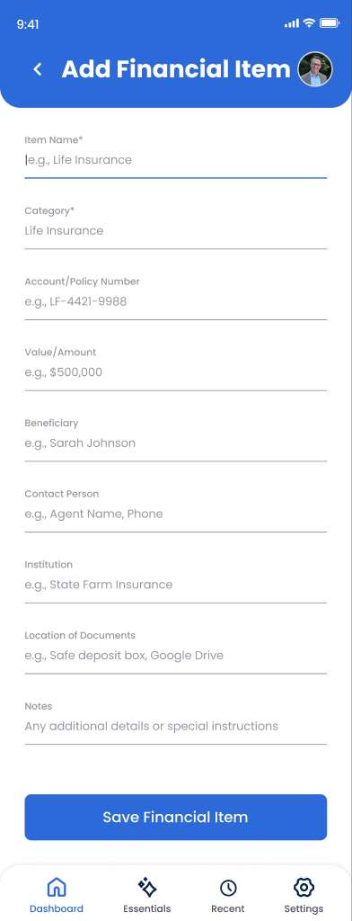Add Form