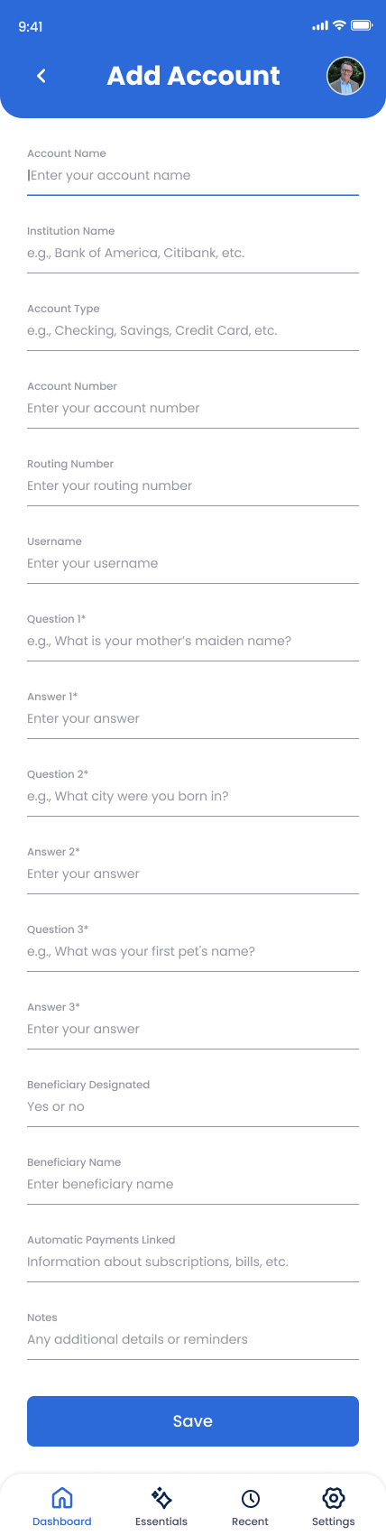 Add Form