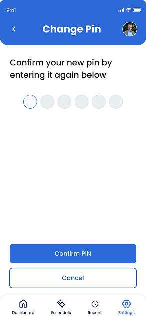 Emergency contacts screen